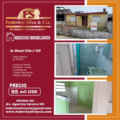 Casa en Venta en Barrio Pereira Fontes, Tacuarembó, Tacuarembó