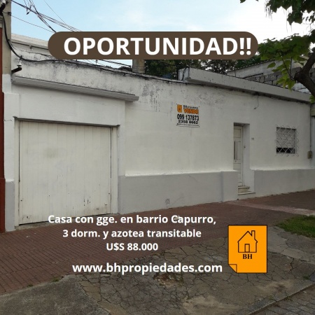 Casa en Venta en Capurro, Montevideo