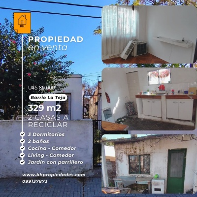 Casas en Venta en La Teja, Montevideo