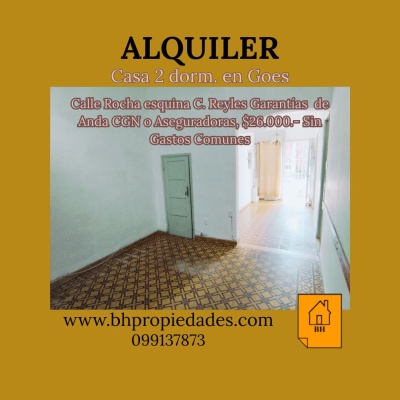 Casa en Alquiler en Goes, Montevideo