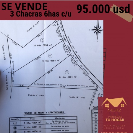 Campo / Chacra en Venta en Durazno , Durazno