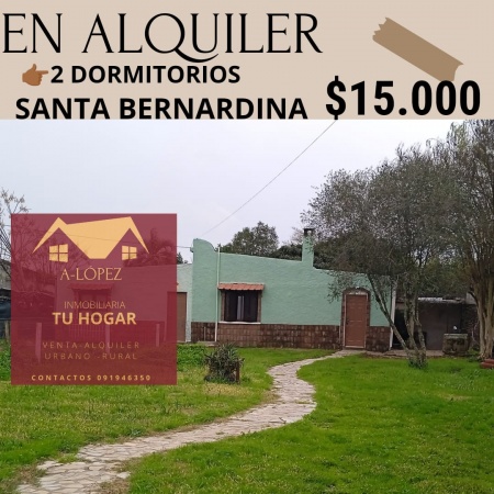 Casas en Venta,  Alquiler en Santa Bernardina, Durazno , Durazno