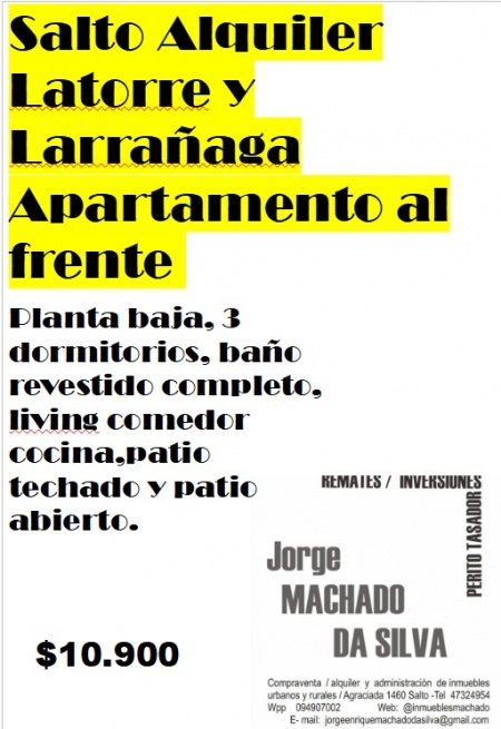 Apartamentos en Alquiler en Salto