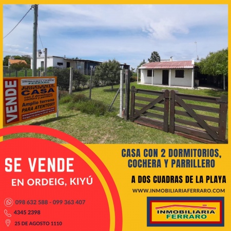 Casa en Venta en ORDEIG NUEVO, Balneario Ordeig, San José