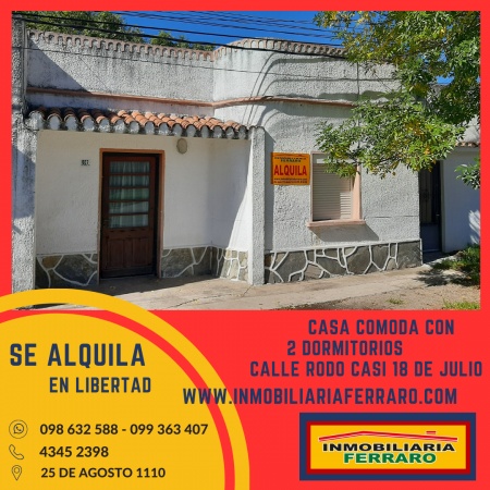 Casas y Apartamentos en Alquiler en PROGRESO, Libertad, San José
