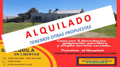 Casas y Apartamentos en Alquiler en HOSPITAL, Libertad, San José