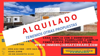 Casas y Apartamentos en Alquiler en HOSPITAL, Libertad, San José