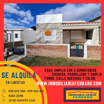 Casas y Apartamentos en Alquiler en HOSPITAL, Libertad, San José