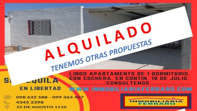 Casas y Apartamentos en Alquiler en PARQUE CLAUZOLLES, Libertad, San José