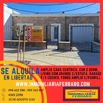 Casas y Apartamentos en Alquiler en CENTRO, Libertad, San José
