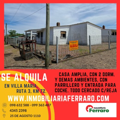 Casas y Apartamentos en Alquiler en URBANA, Villa Maria, San José