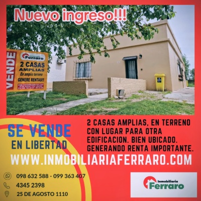 Casas y Apartamentos en Venta en JUVENTUD, Libertad, San José