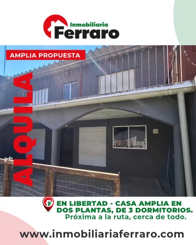 Casas y Apartamentos en Alquiler en EDISON CASI RUTA, Libertad, San José