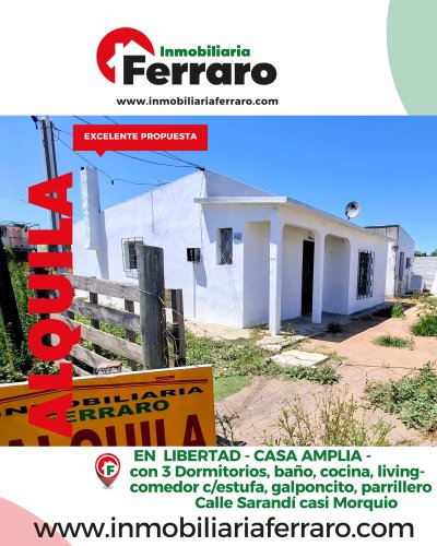 Casas y Apartamentos en Alquiler en PROGRESO, Libertad, San José