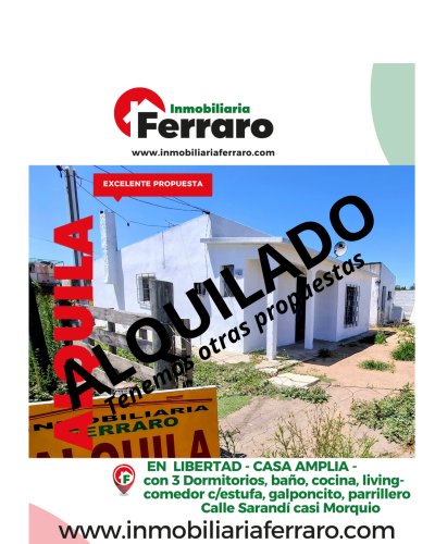 Casas y Apartamentos en Alquiler en PROGRESO, Libertad, San José