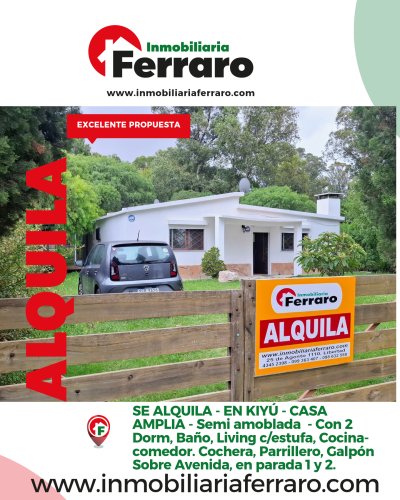 Casas y Apartamentos en Alquiler en Kiyú, San José