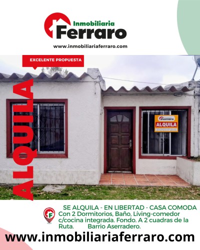 Casas y Apartamentos en Alquiler en ASERRADERO, Libertad, San José