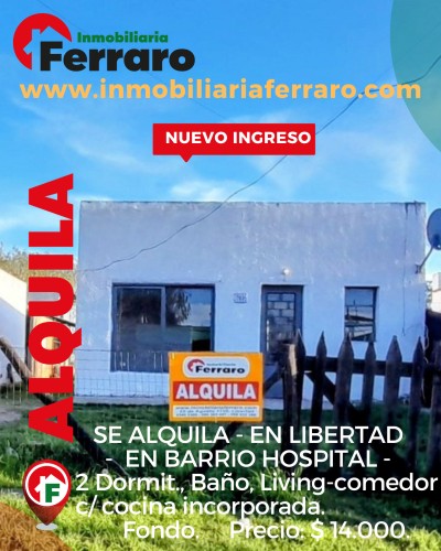 Casas y Apartamentos en Alquiler en PARQUE CLAUZOLLES, Libertad, San José