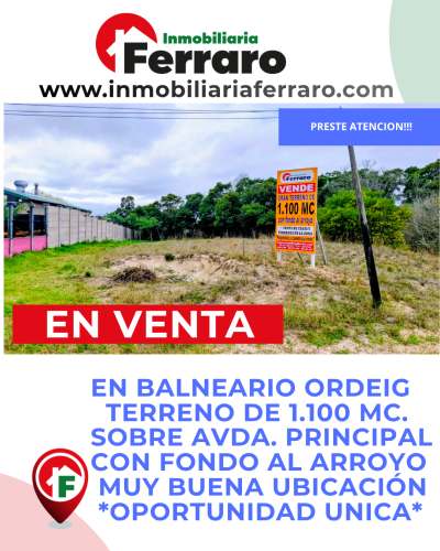 Terrenos en Venta en ORDEIG NUEVO, Balneario Ordeig, San José
