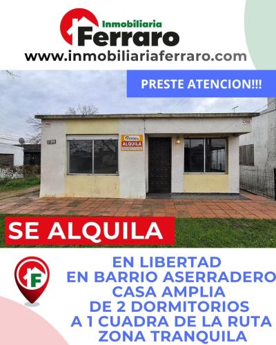 Casas y Apartamentos en Alquiler en ASERRADERO, Libertad, San José