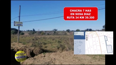 Campo / Chacra en Venta en CNO A SOSA DIAZ A 2 KM DE RUTA 34 KM 40, Empalme Olmos, Canelones