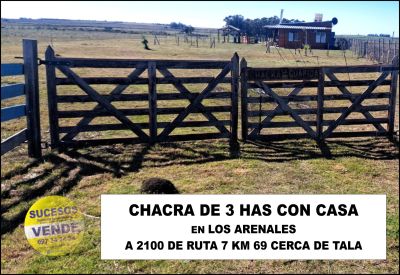 Campo / Chacra en Venta en RUTA 7 KM KM 69 LOS ARENALES, Tala, Canelones