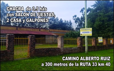 Campos y Chacras en Venta en Sauce, Canelones