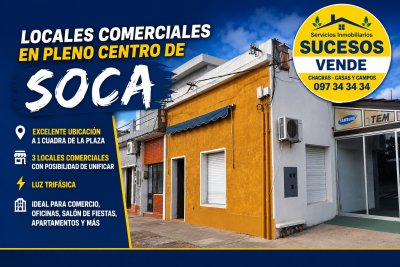 Locales Comerciales en Venta en Soca, Canelones