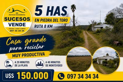 Campos y Chacras en Venta en PIEDRA DEL TORO, Empalme Olmos, Canelones