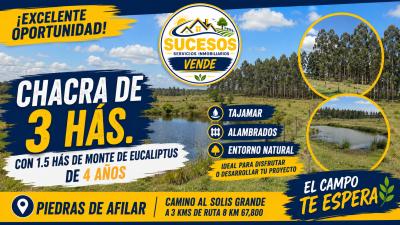 Campos y Chacras en Venta en Camino al Solís Grande, Piedras de Afilar, Canelones