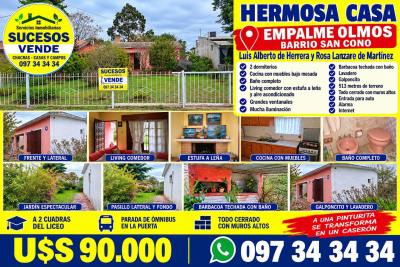 Casas en Venta en Empalme Olmos, Canelones