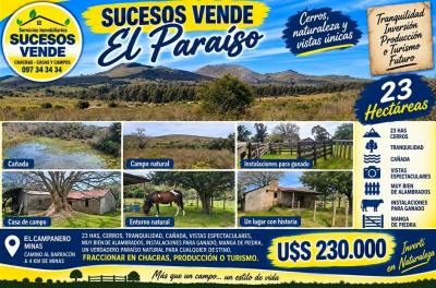 Campos y Chacras en Venta en Campanero, Lavalleja