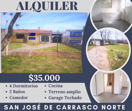 Casa en Alquiler en San José de Carrasco, Ciudad de la Costa, Canelones