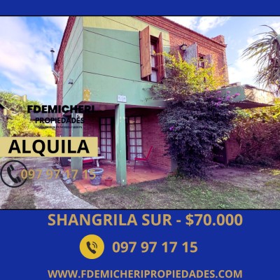 Casa en Alquiler en Shangrilá, Ciudad de la Costa, Canelones