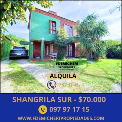 Casas en Alquiler en Shangrilá, Ciudad de la Costa, Canelones