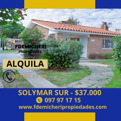 Casa en Alquiler en Solymar, Ciudad de la Costa, Canelones