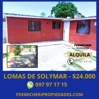 Casas en Alquiler en Lomas de Solymar, Ciudad de la Costa, Canelones