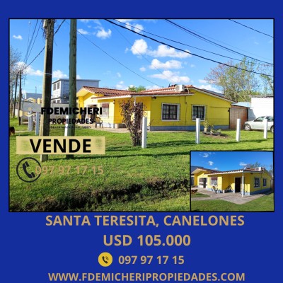 Casa en Venta en SANTA TERESITA, Colonia Nicolich, Canelones