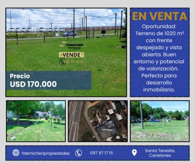 Casas en Venta en SANTA TERESITA, Colonia Nicolich, Canelones