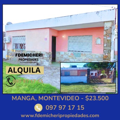 Casas en Alquiler en Manga, Montevideo