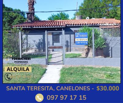 Casa en Alquiler en SANTA TERESITA, Colonia Nicolich, Canelones
