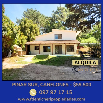 Casa en Alquiler en Pinar Sur, Ciudad de la Costa, Canelones
