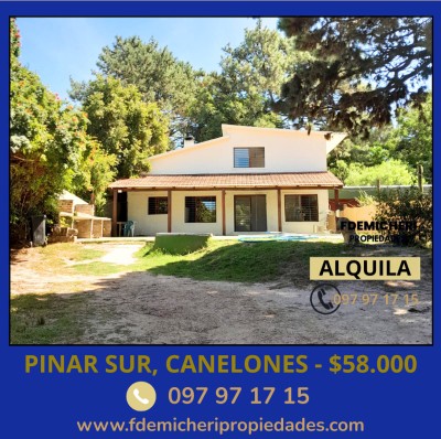 Casa en Alquiler en Pinar Sur, Ciudad de la Costa, Canelones