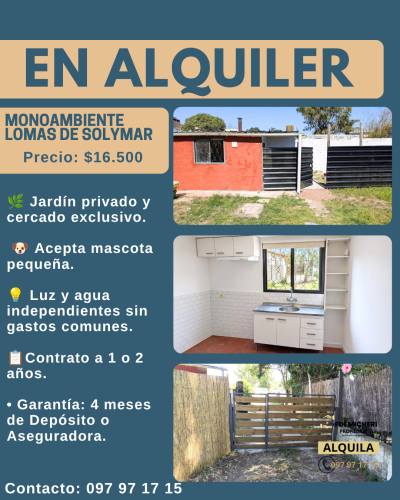 Apartamento en Alquiler en Lomas de Solymar, Ciudad de la Costa, Canelones