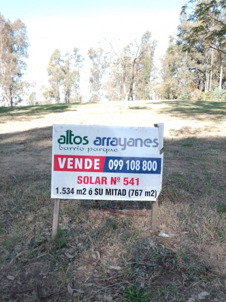 Terreno en Venta en  Altos Arrayanes Barrio Parque, Los Arrayanes, Soriano