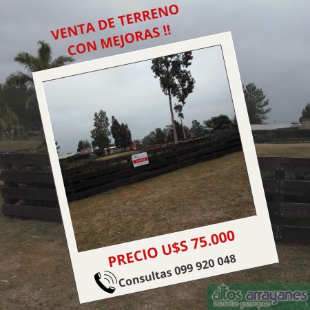 Terreno en Venta en  Altos Arrayanes Barrio Parque, Los Arrayanes, Soriano