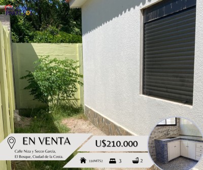 Casas en Venta en El Bosque, Ciudad de la Costa, Canelones