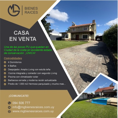 Casa en Venta en Lomas De Solymar, Canelones
