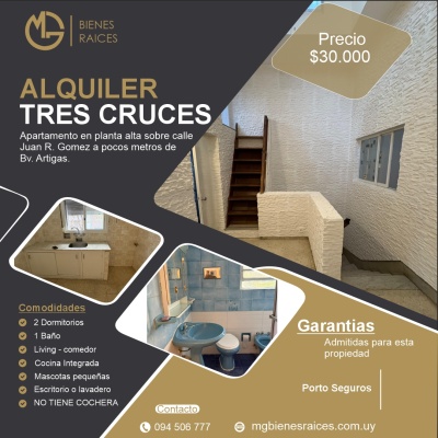 Apartamentos en Alquiler en Tres Cruces, Montevideo