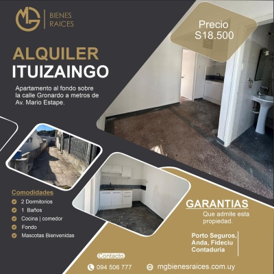 Apartamentos en Alquiler en Ituzaingó, Montevideo